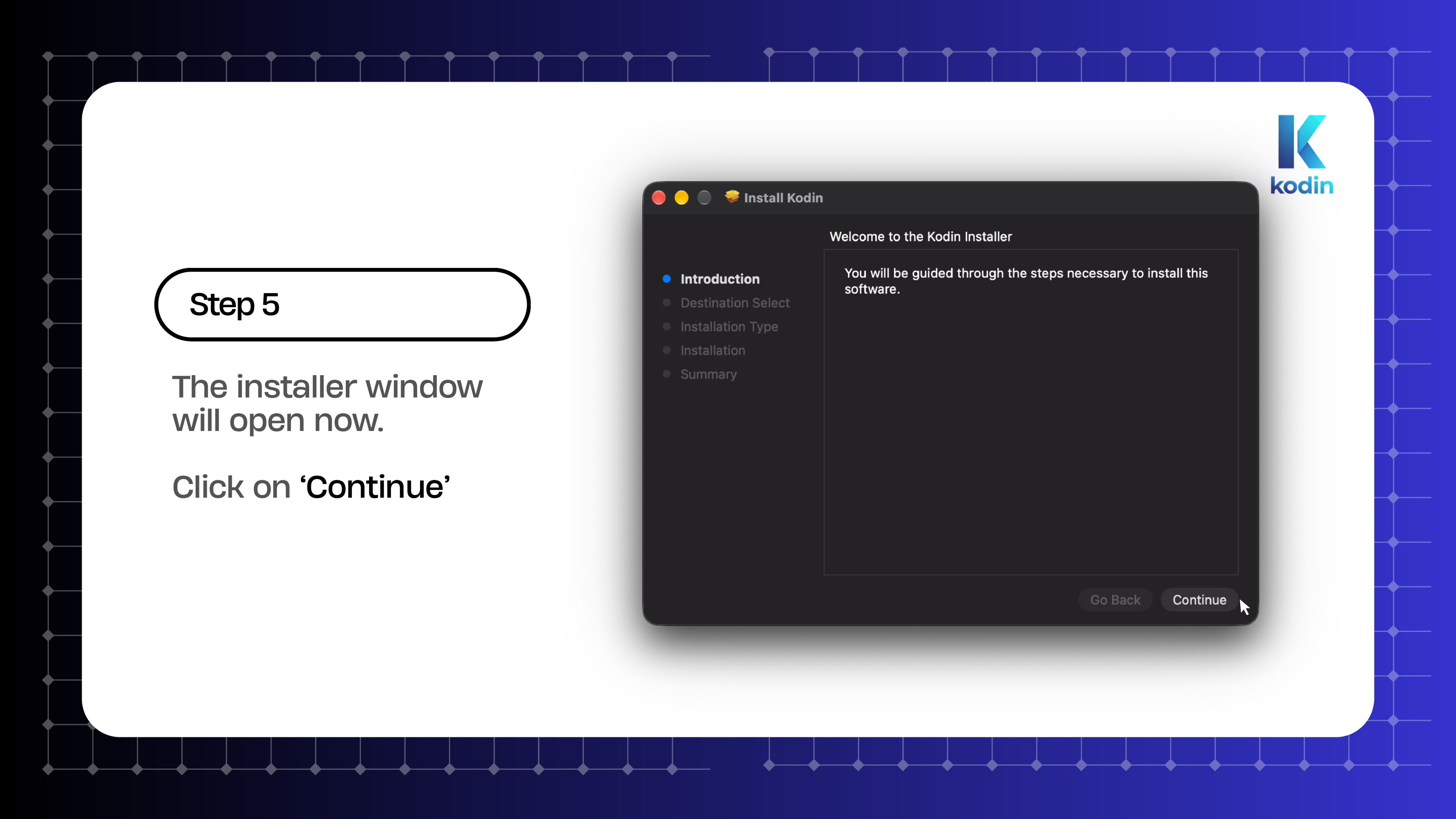 macOS Installation Guide Page 6 - Step 5 Installer Wizard