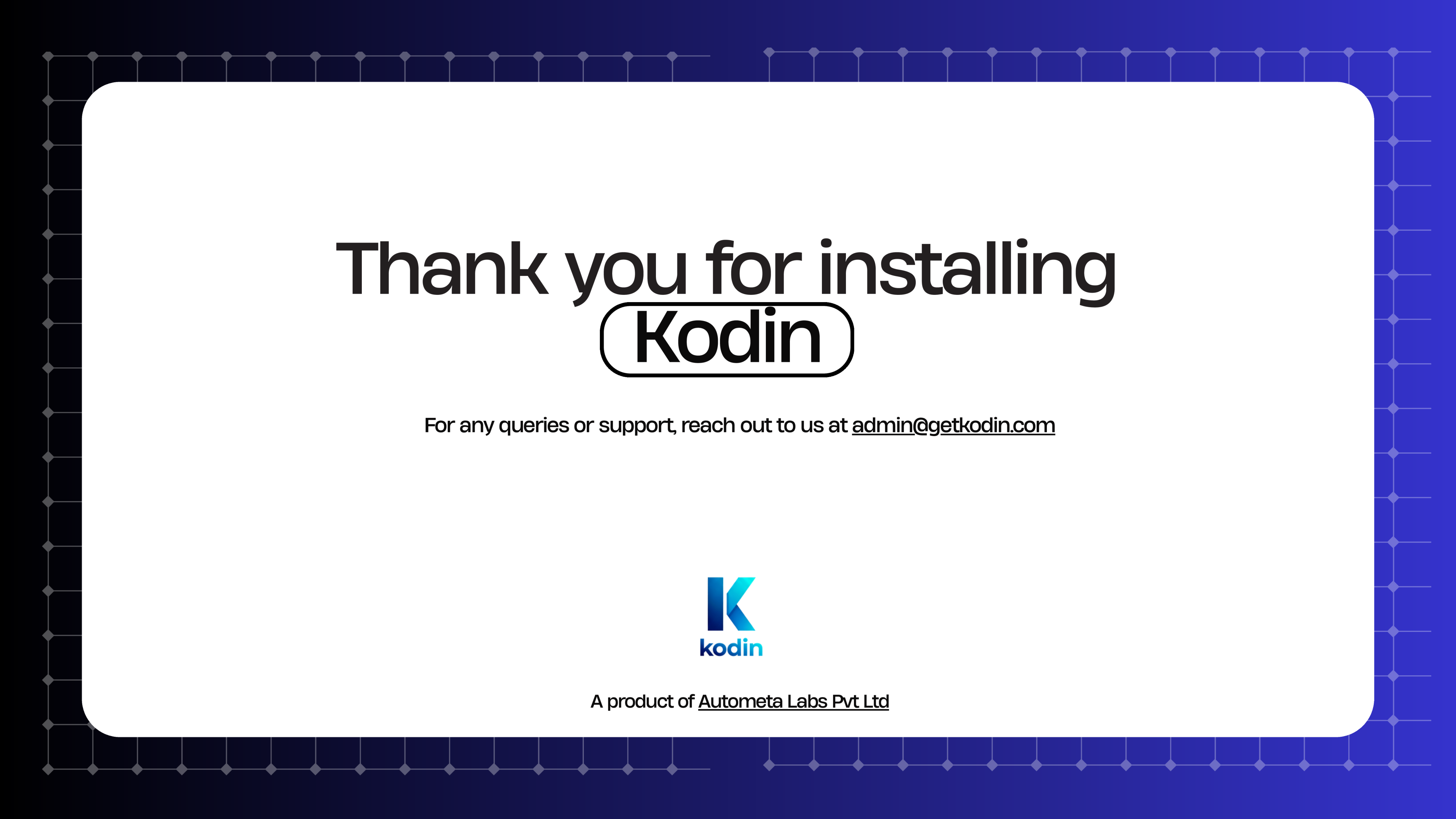 macOS Installation Guide Page 8 - Thank You & Support