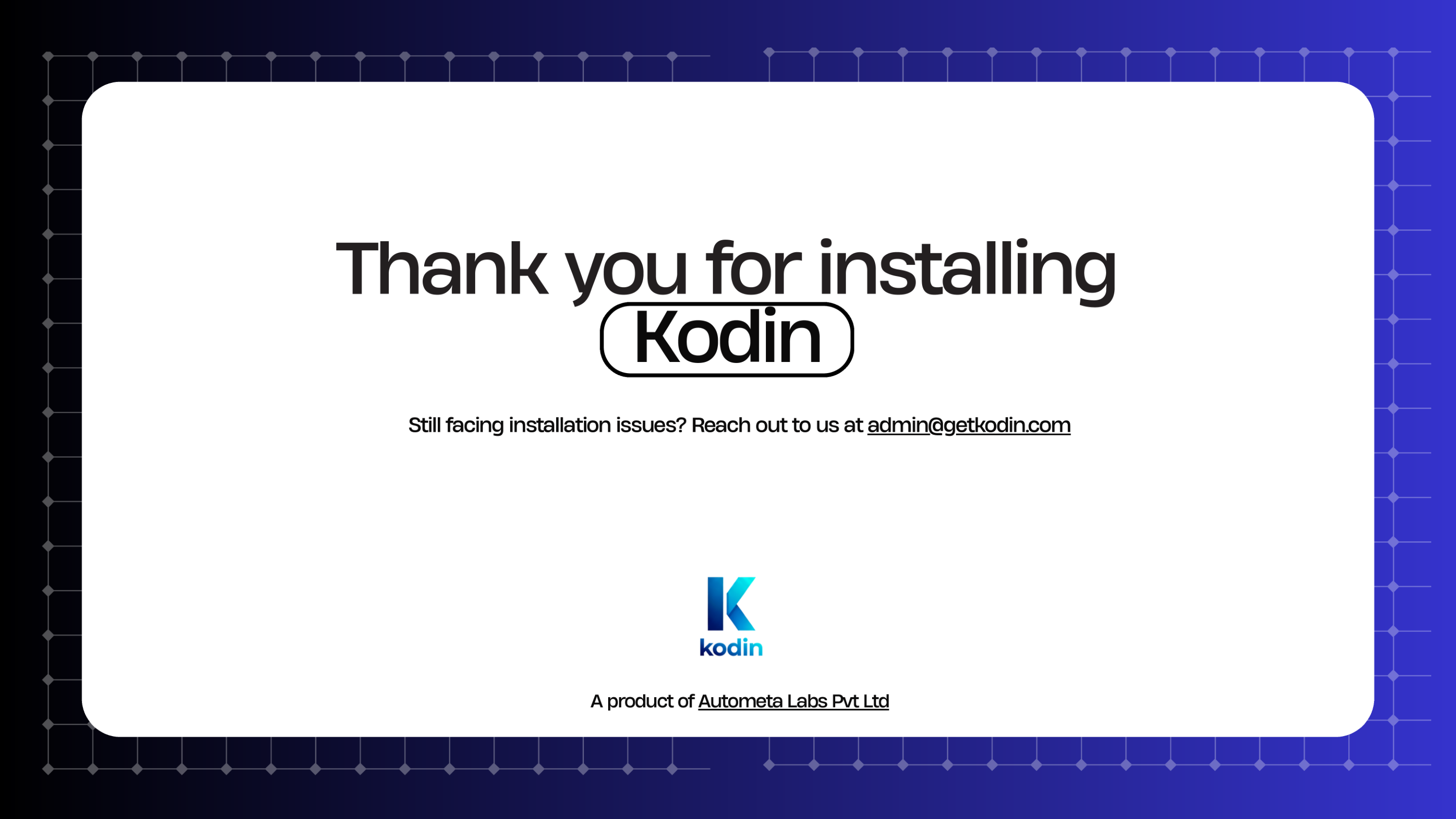 Linux Installation Guide Page 10 - Support & Thank You