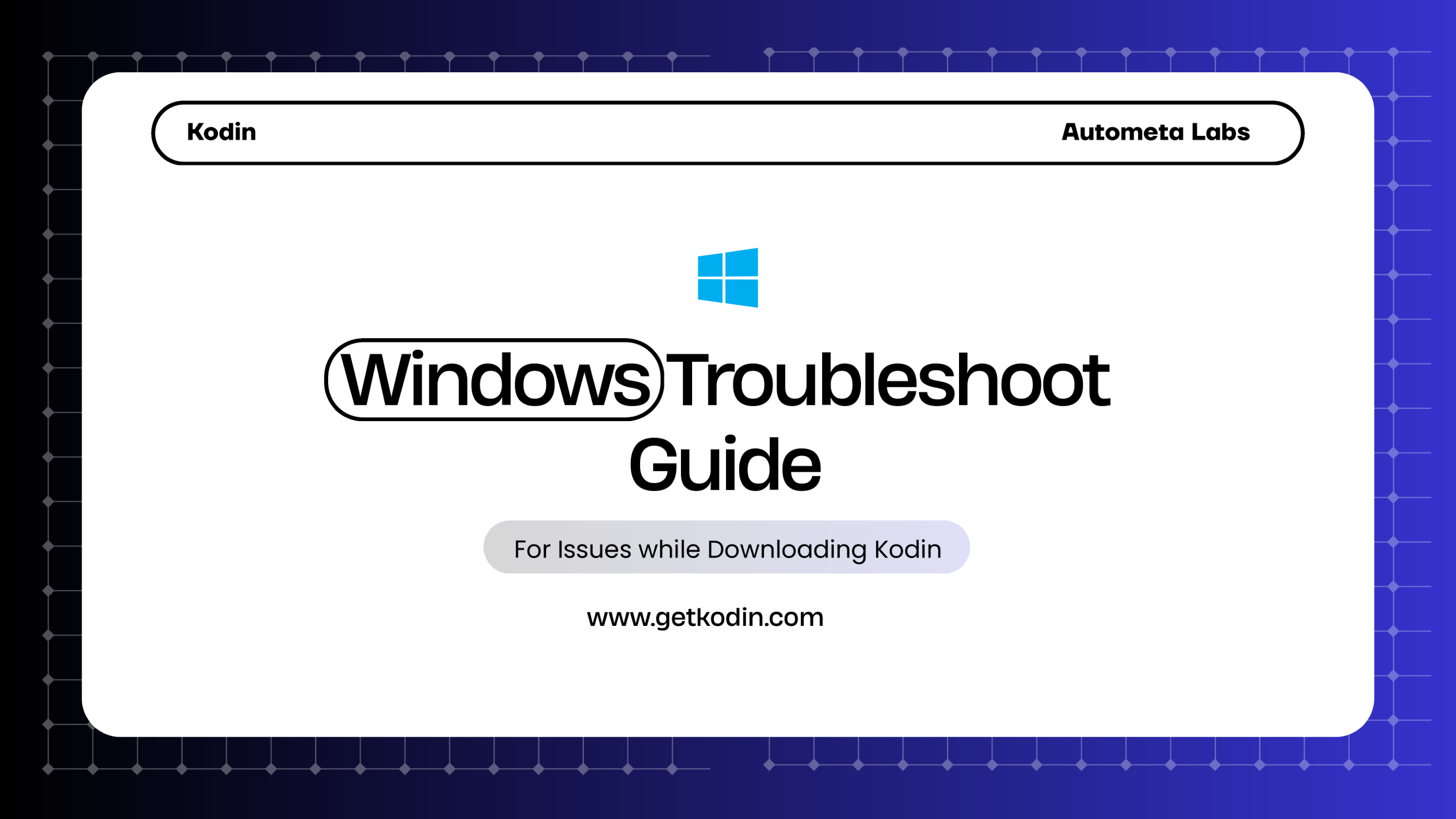Windows Troubleshoot Guide Page 1